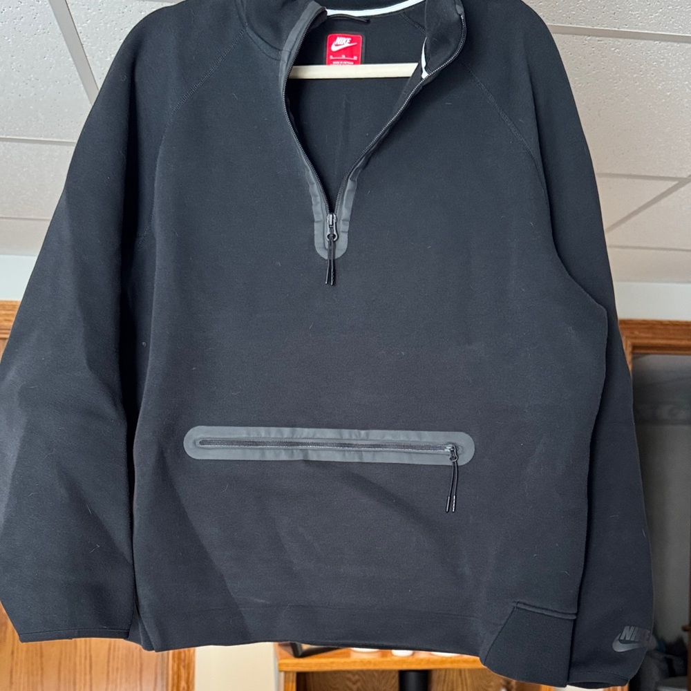 Nike Black Half-Zip Pullover with Waterproof Pock… - image 1
